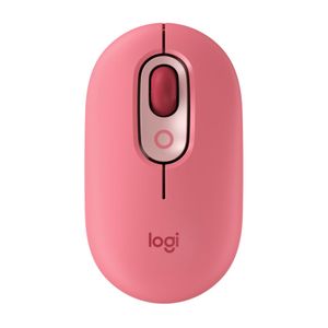 Mouse Logitech POP Inalambrico-Bluetooth Rosa función Emojis